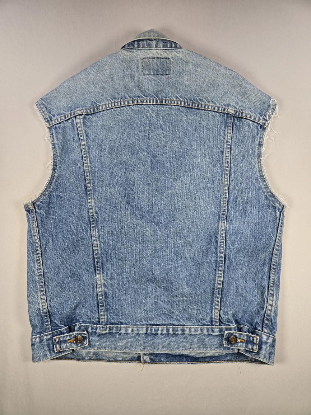 Vintage Levi's 70507 Made in USA Denim Trucker Vest Size Medium Excell Condition - Picture 5 of 12